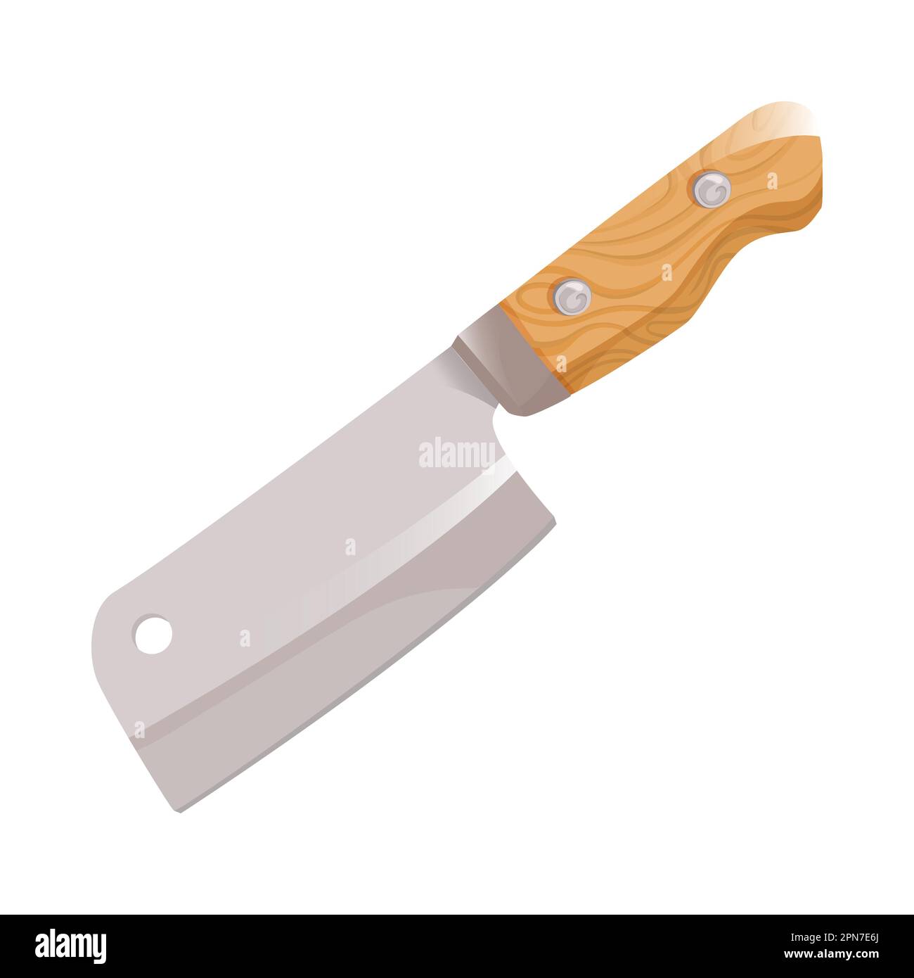 Cleaver knife for cutting meat vector cartoon illustration Stock Vector Image & Art Alamy