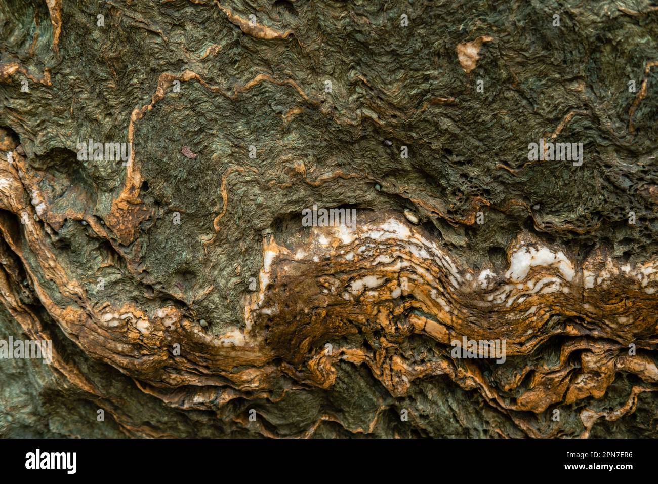 Beautiful stone texture close-up. Natural patterns on stone.  Stock Photo