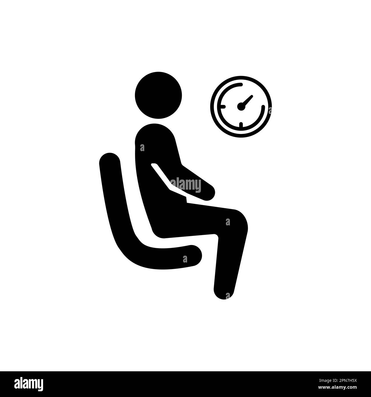 Symbol sign. Waiting Room pictogram, waiting room sign Stock Vector