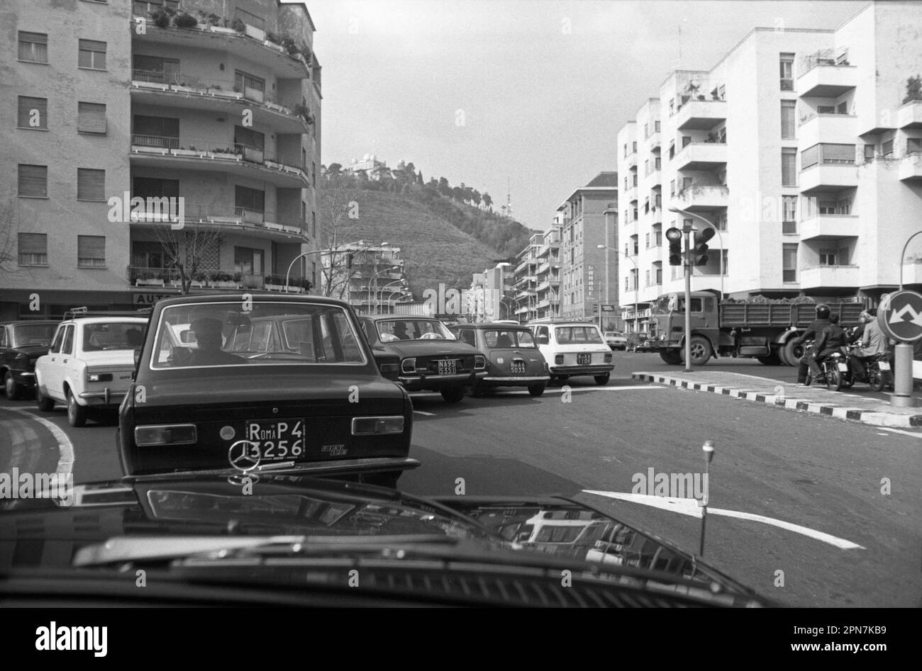 Street scene, Rome, Italy, March 1978 Stock Photo