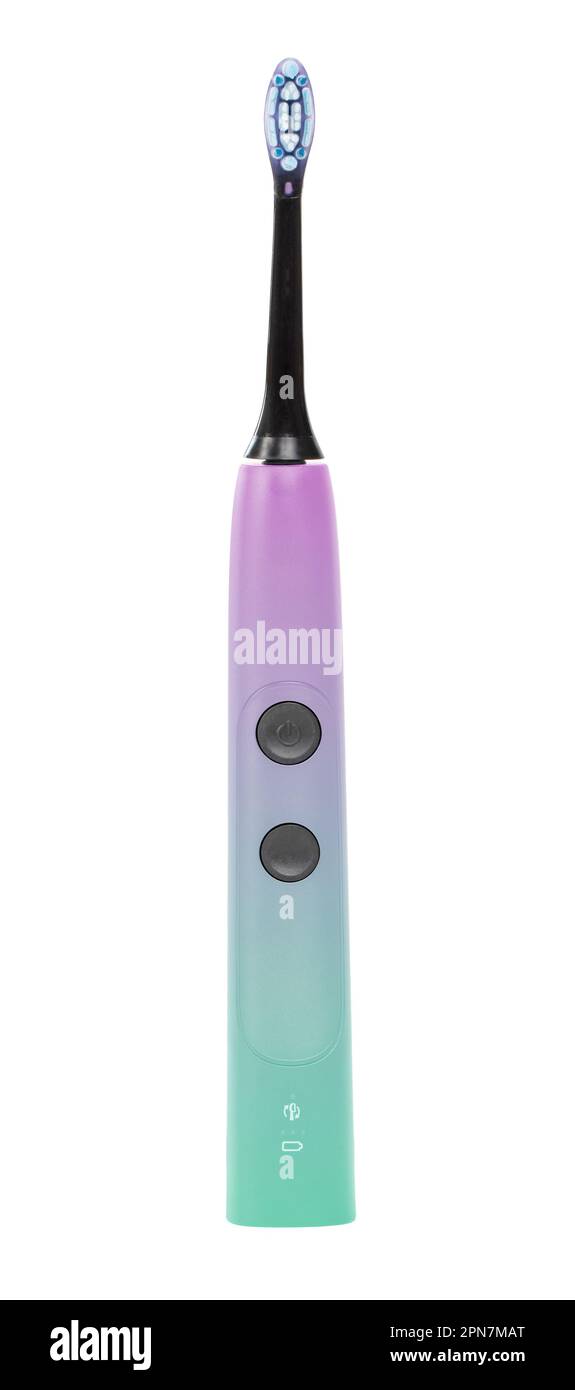 Modern toothbrush isolated on a white background Stock Photo - Alamy