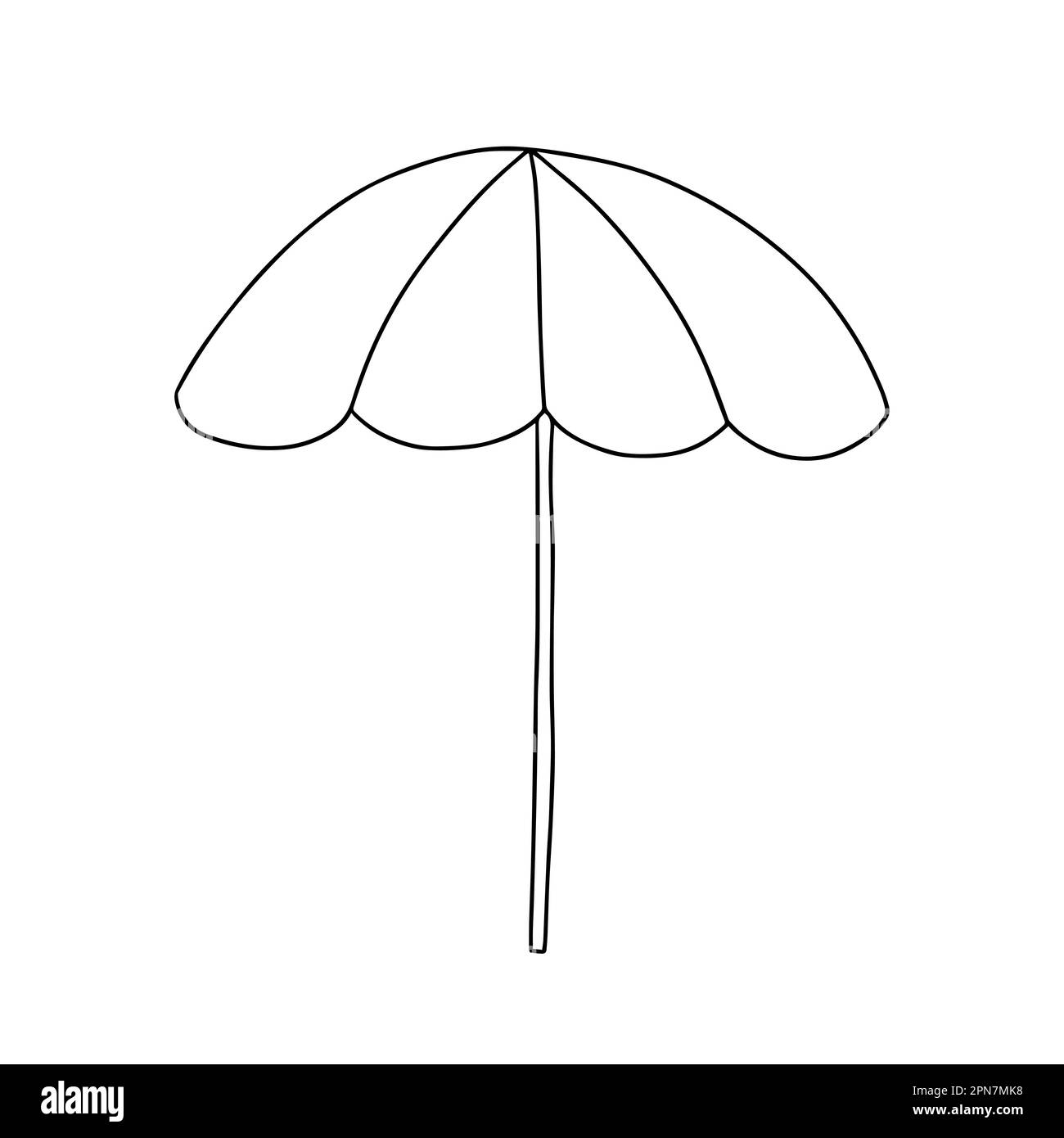 Cartoon umbrella Black and White Stock Photos & Images Alamy