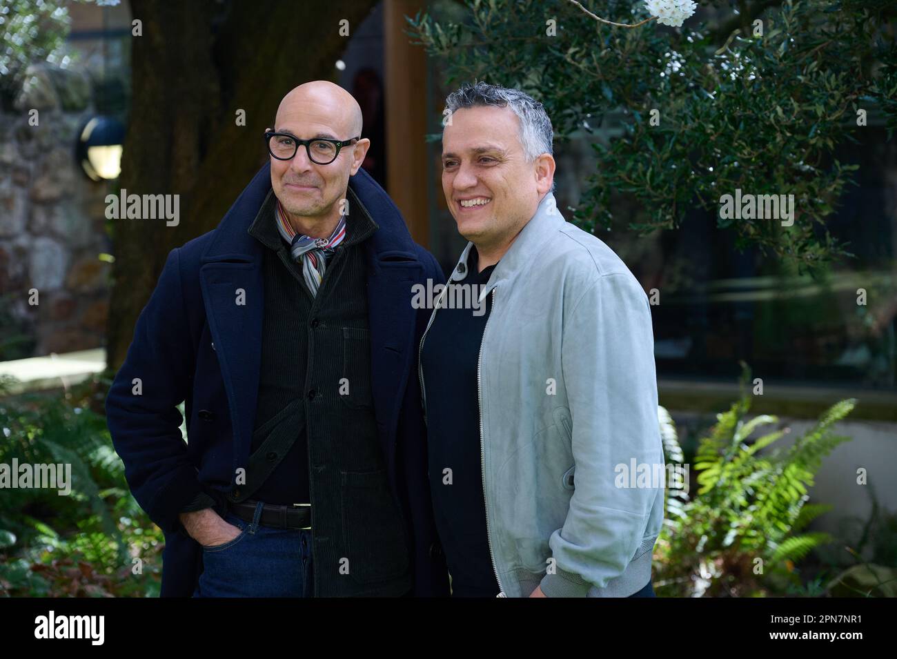 Acclaimed actor and film maker Stanley Tucci was in Fife to present his directorial debut film to a sell-out crowd. Joe Russo outside the Byre Theatre. Stock Photo
