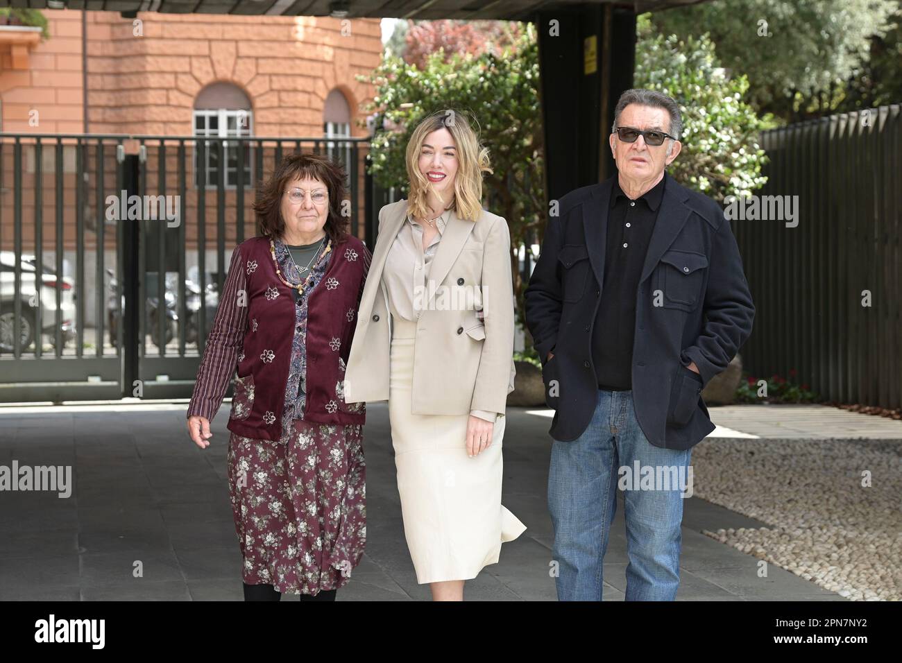 Rome, Italy. 17th Apr, 2023. Anna Vinci (L), Sarah Felberbaum (C) and