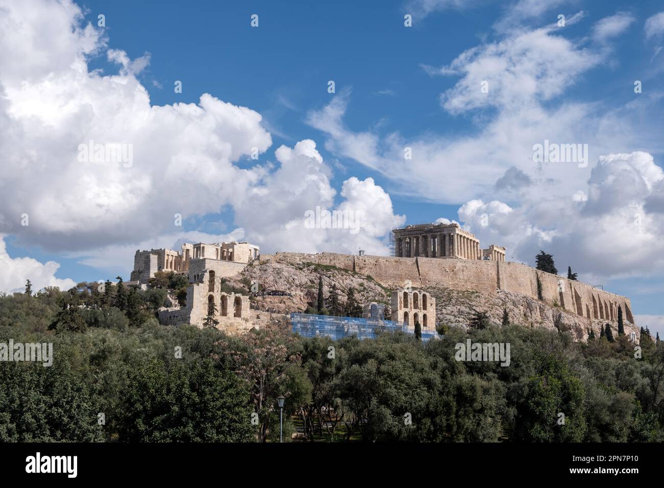 Athens, Greece Archeological destination. Acropolis and Parthenon ...