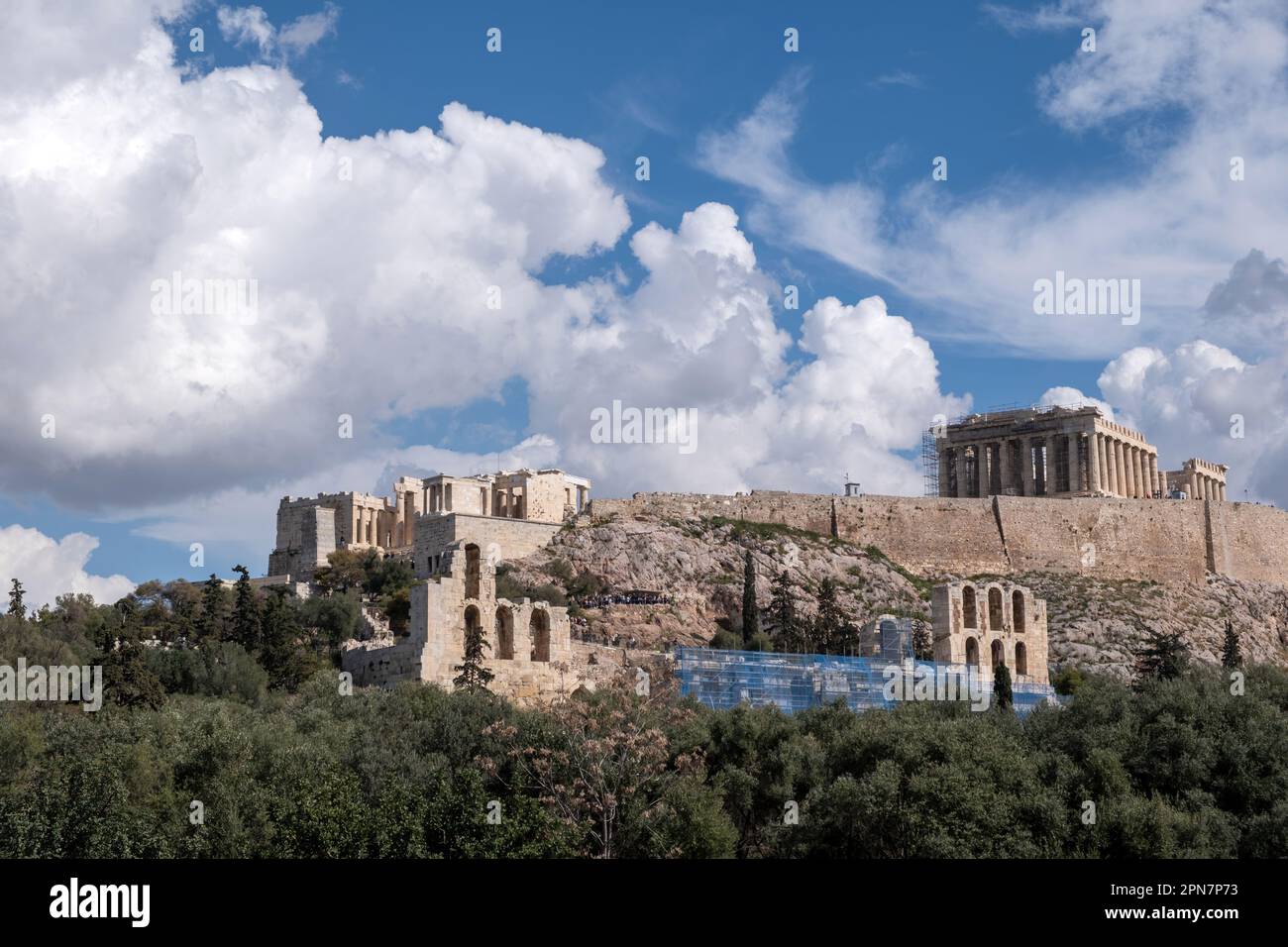 Athens, Greece Archeological destination. Acropolis and Parthenon ...