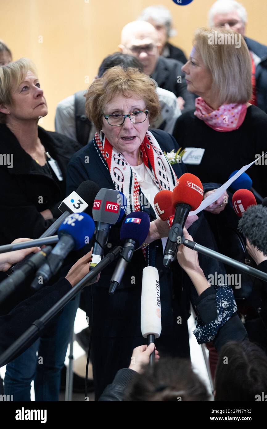 Paris, France. 17th Apr, 2023. Danielle Lamy, President of the ...
