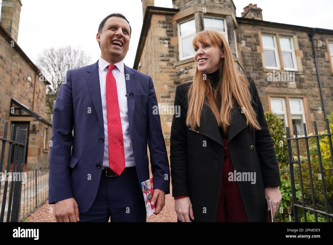Labour deputy leader Angela Rayner and Scottish Labour leader Anas ...