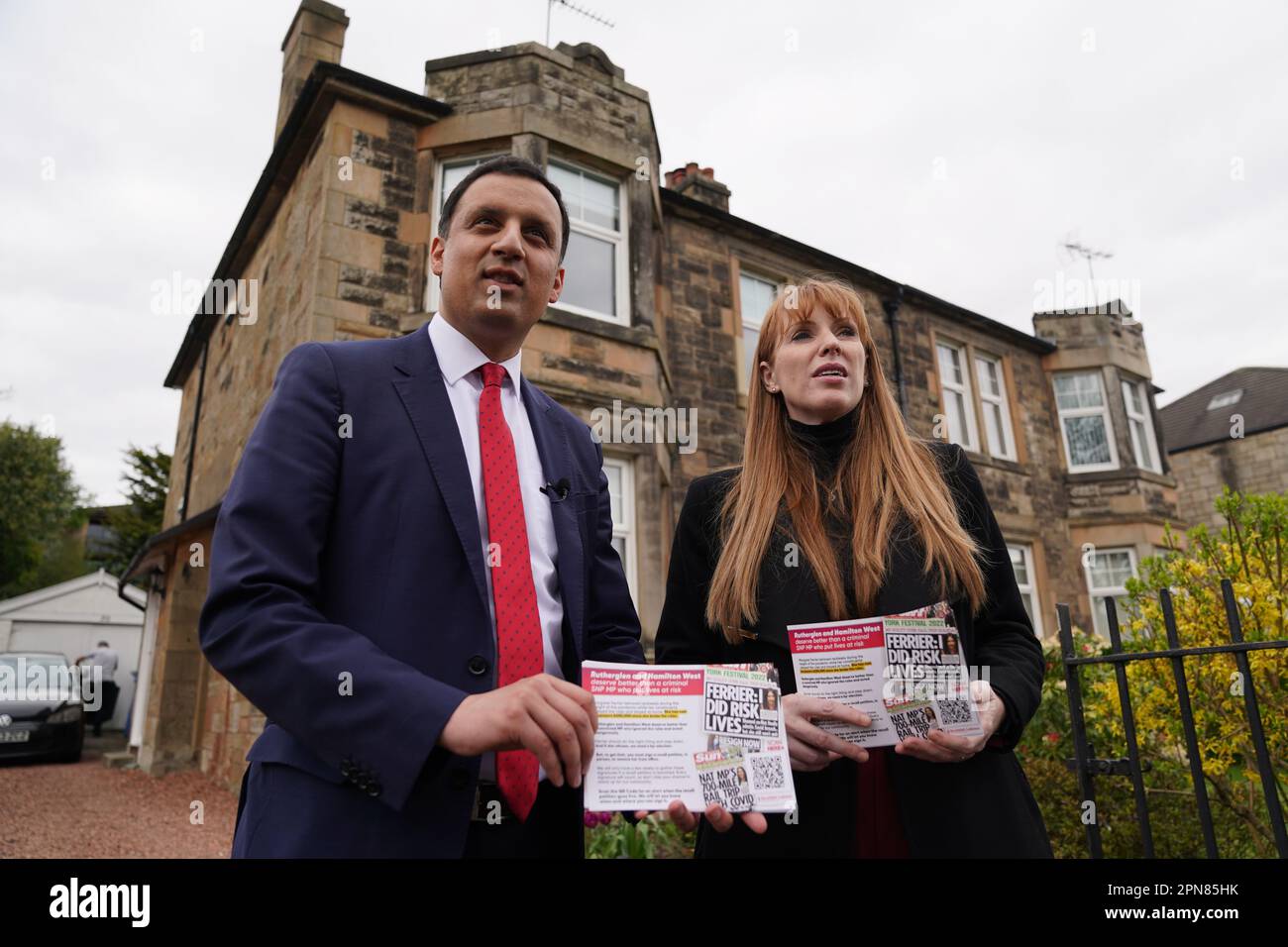 Labour deputy leader Angela Rayner and Scottish Labour leader Anas ...