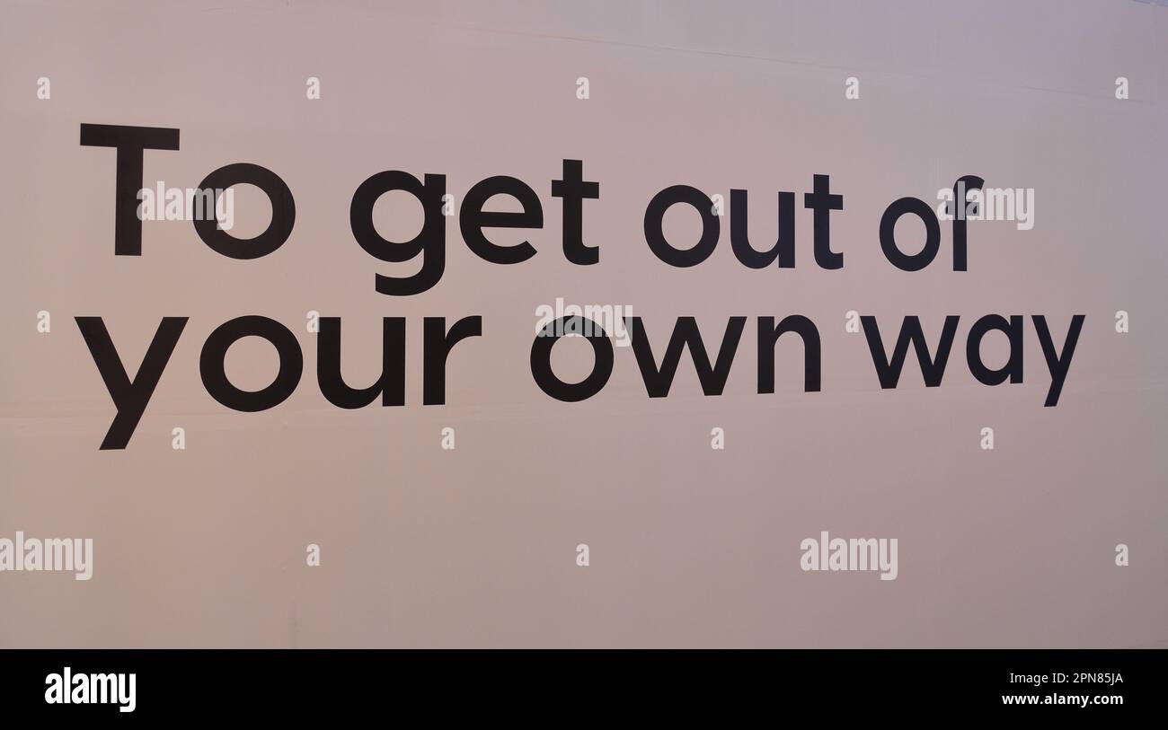 Sign notice signage text hi-res stock photography and images - Alamy