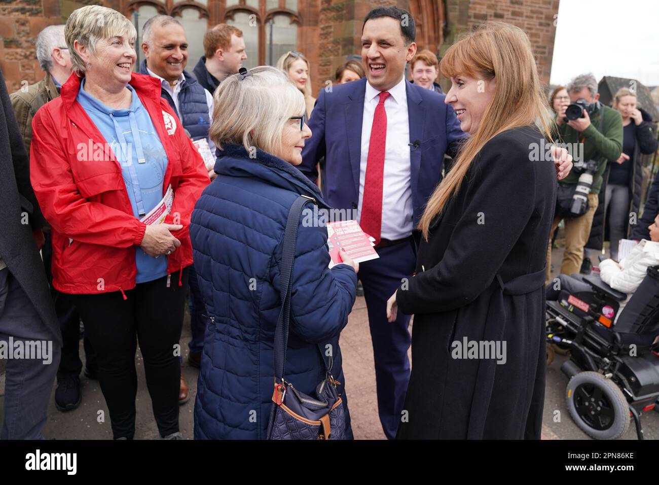 Labour deputy leader Angela Rayner and Scottish Labour leader Anas ...