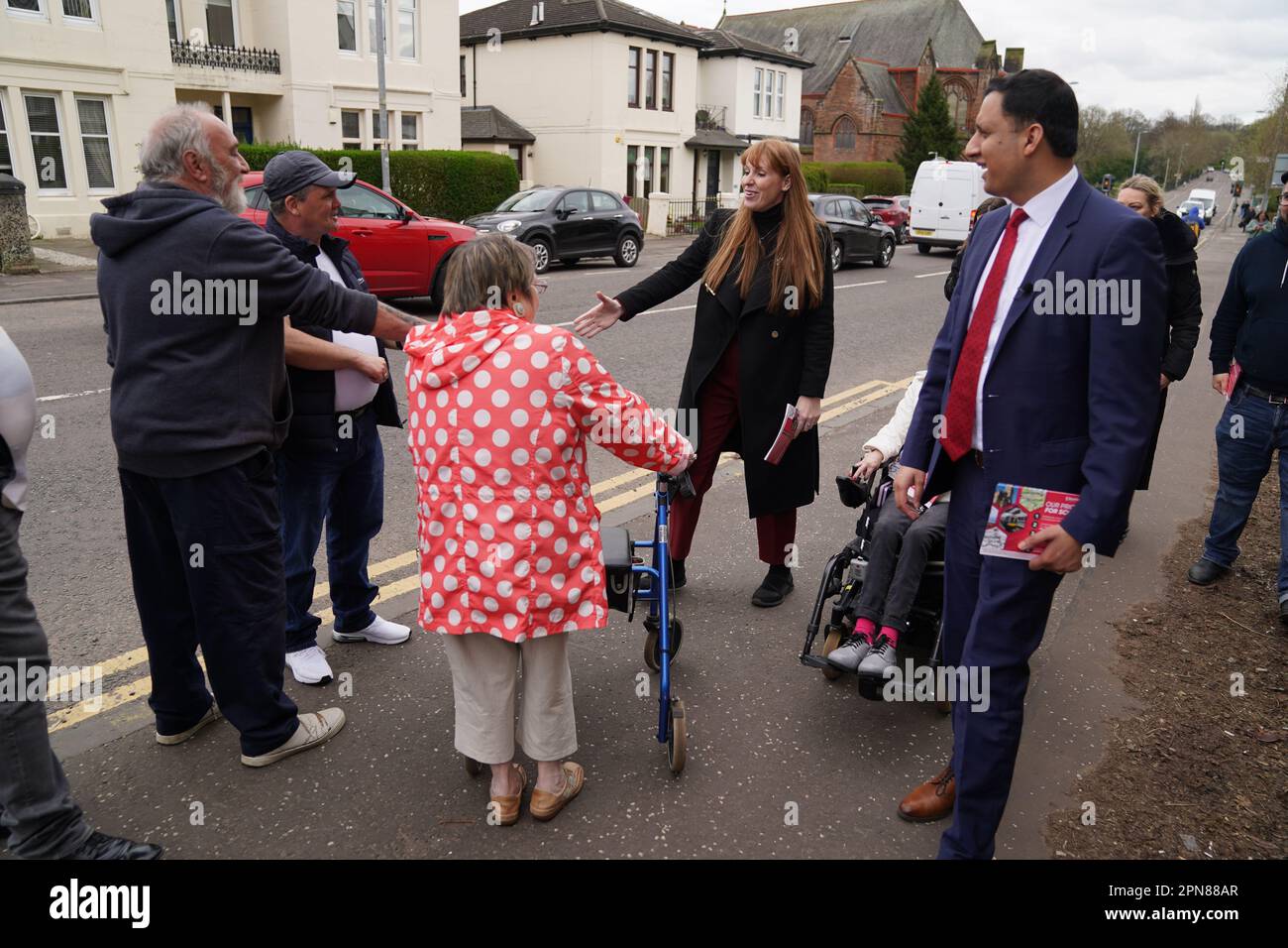Labour deputy leader Angela Rayner and Scottish Labour leader Anas ...