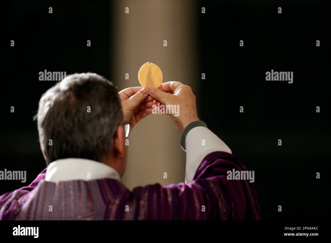 Saint Joseph church. Ash wednesday celebration. Geneva. Switzerland Stock Photo Alamy