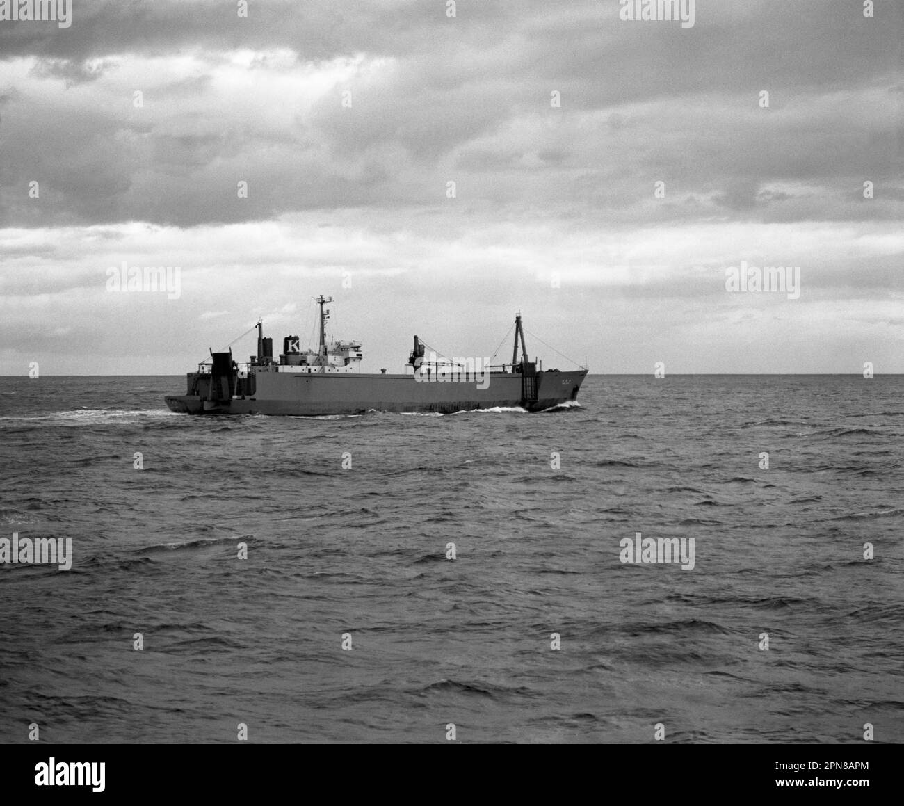 Ship in the Sea of Japan, October 1978 Stock Photo - Alamy