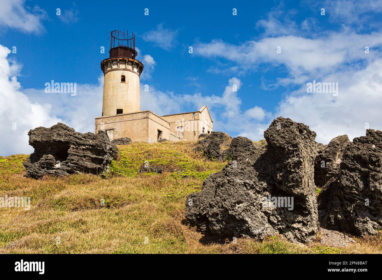 Lighthouse ruin on Ile aux Fouquets, Mauritius Stock Photo Alamy