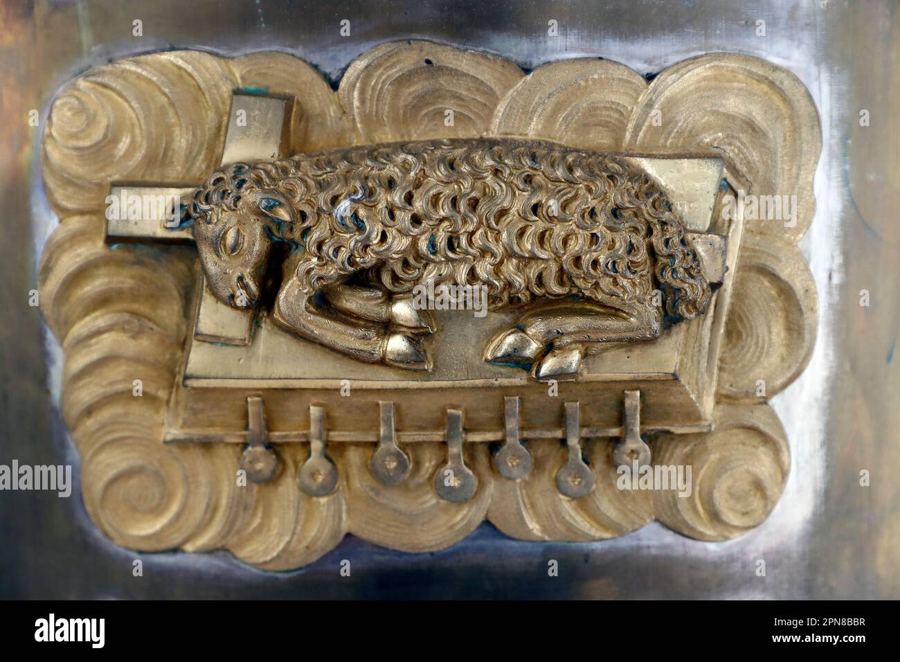 Lamb of God Agnus Dei Auxerre France Stock Photo Alamy