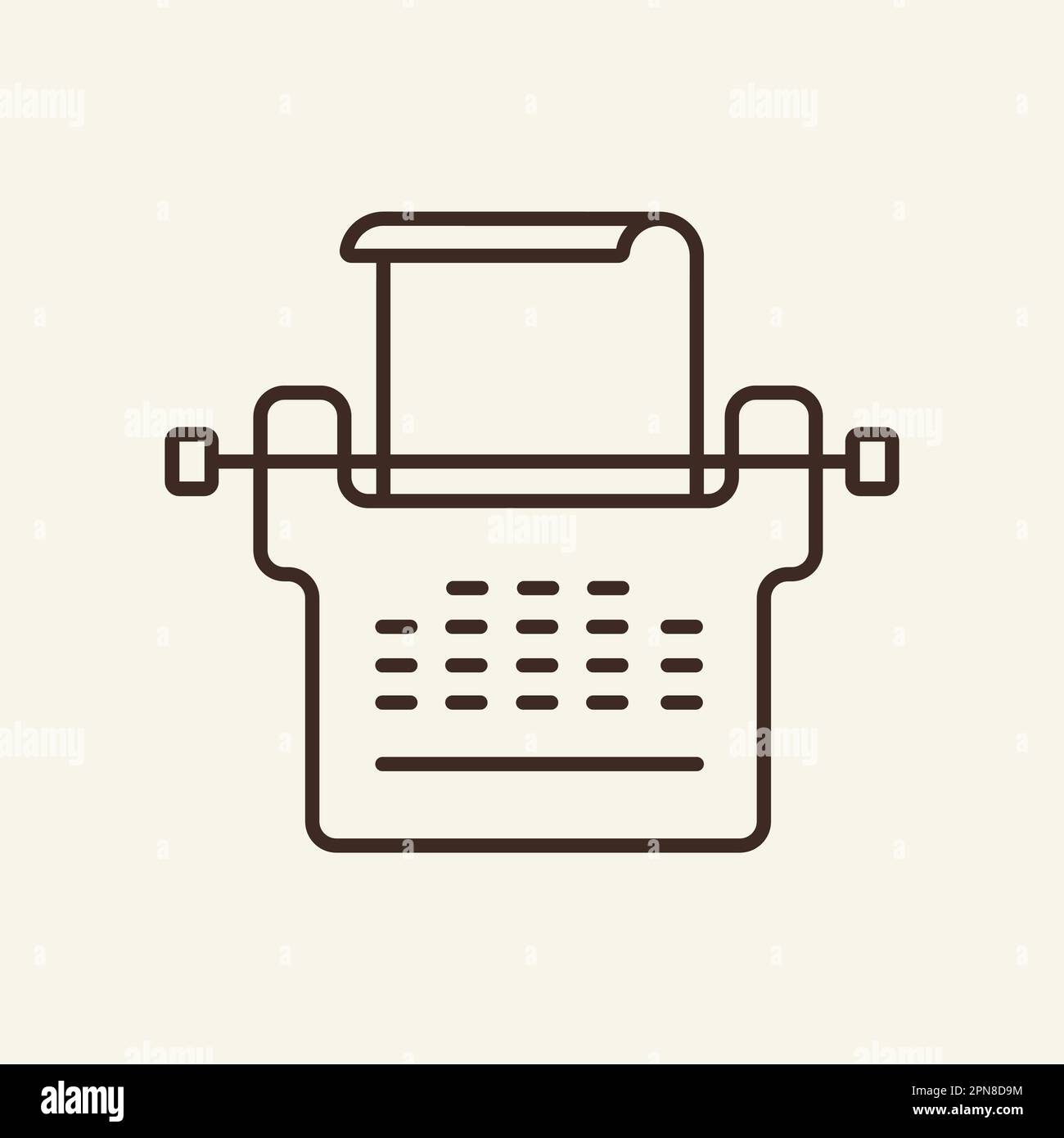 Typewriter typing page Stock Vector Images - Alamy