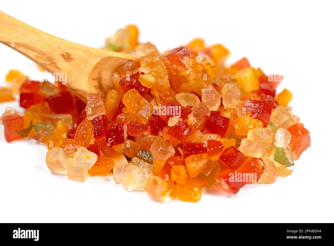 Candied lemon peel and candied orange peel close up Stock Photo Alamy