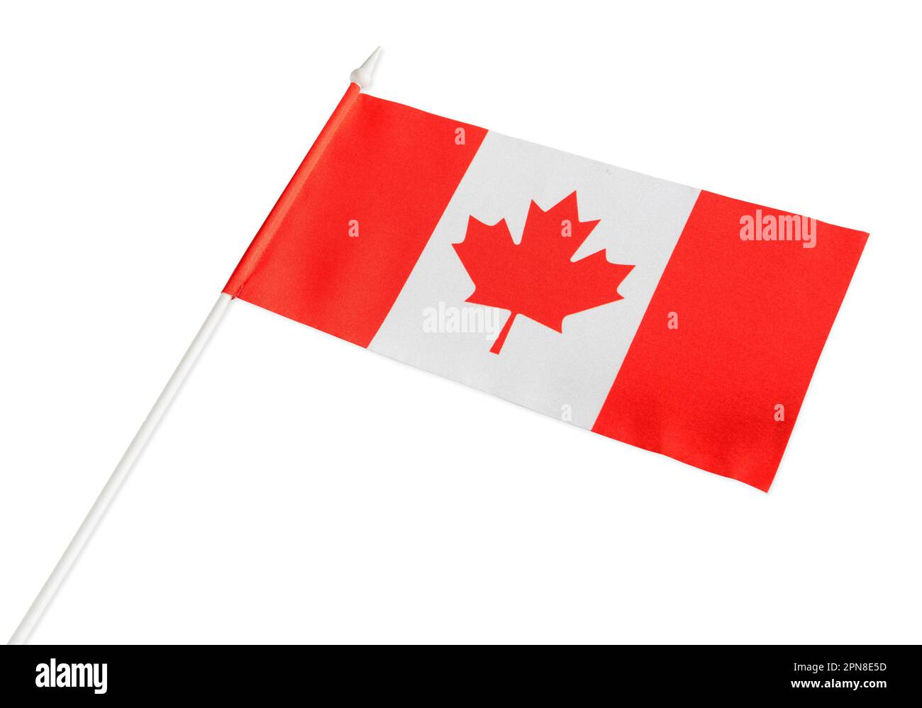 The Canadian flag is isolated on a white background Stock Photo - Alamy