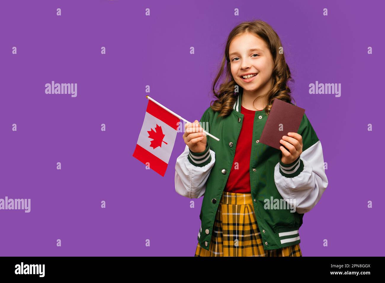 Happy canadian teen hi-res stock photography and images - Alamy