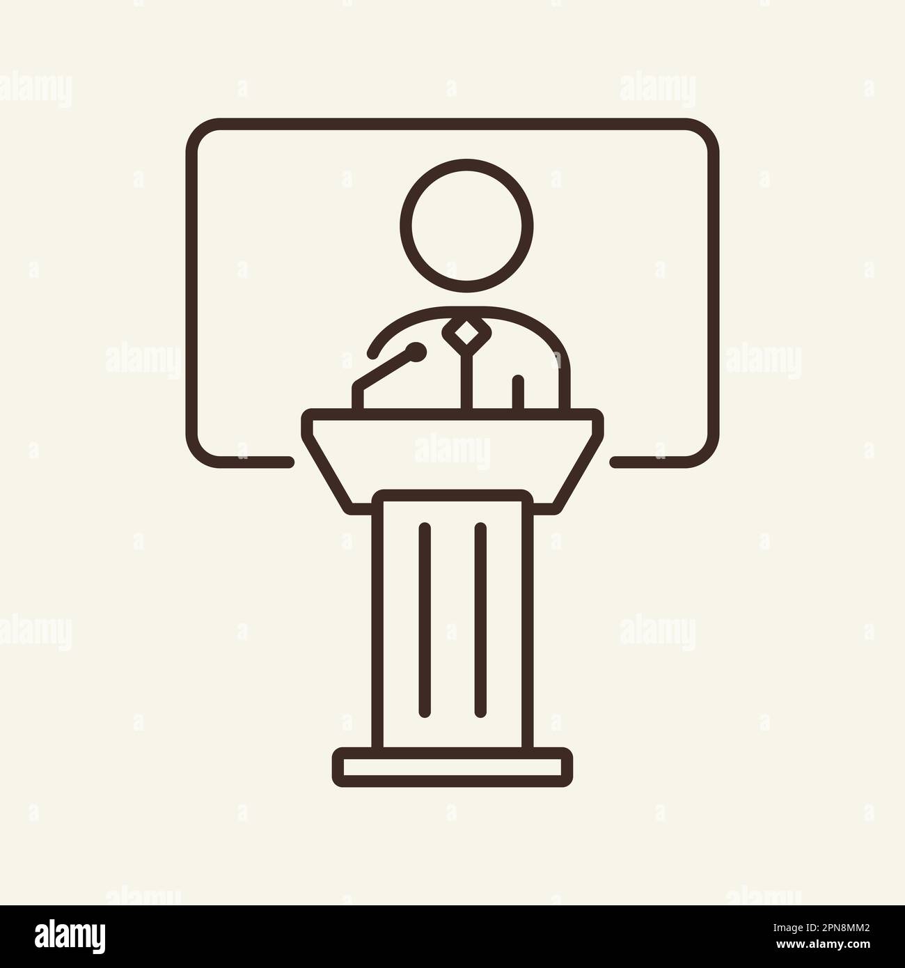 Speech line icon Stock Vector Image & Art - Alamy