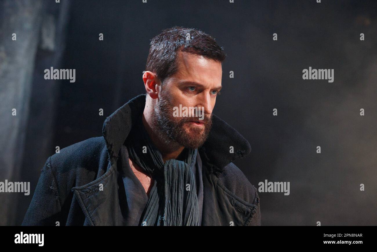 Richard Armitage (John Proctor) in THE CRUCIBLE by Arthur Miller at the Old Vic Theatre, London SE1  03/07/2014  design: Soutra Gilmour  lighting: Tim Lutkin  director: Yael Farber Stock Photo