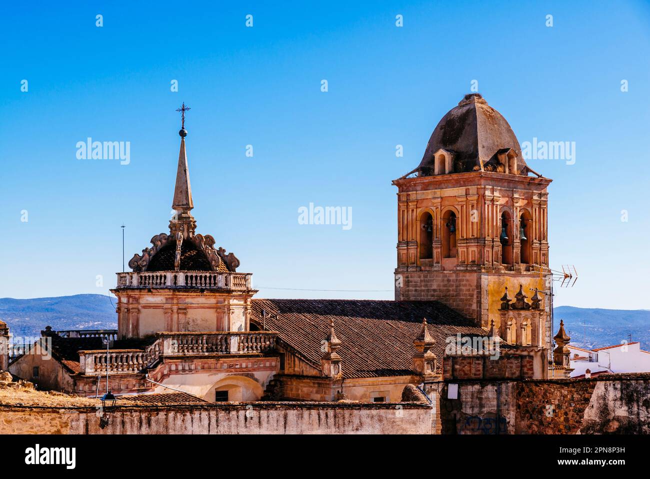 Lantern tower and bell tower. Church of Santa María de