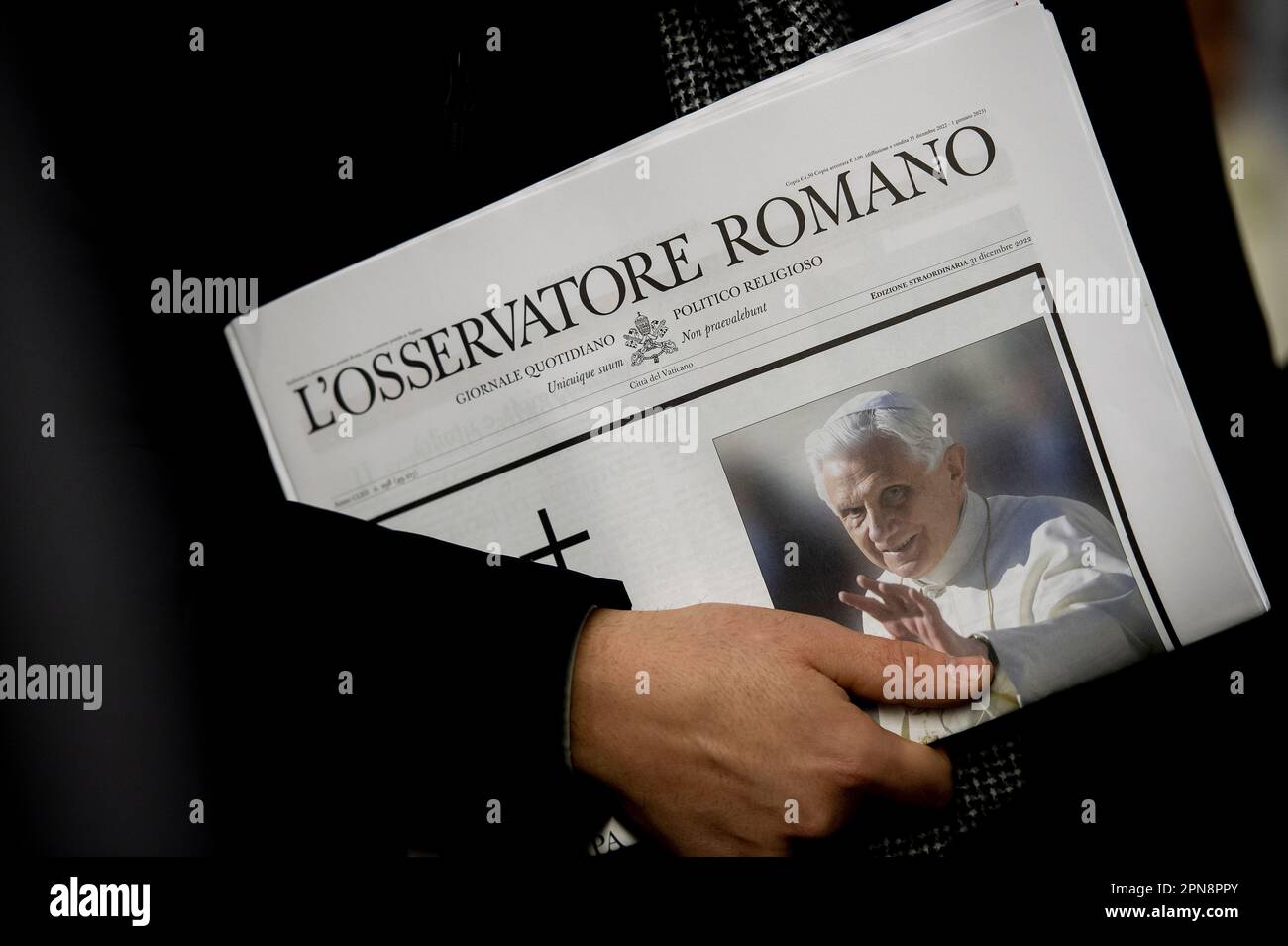 Vatican City, Jan. 05, 2023: Funeral mass of Pope Emeritus Benedict XVI ...