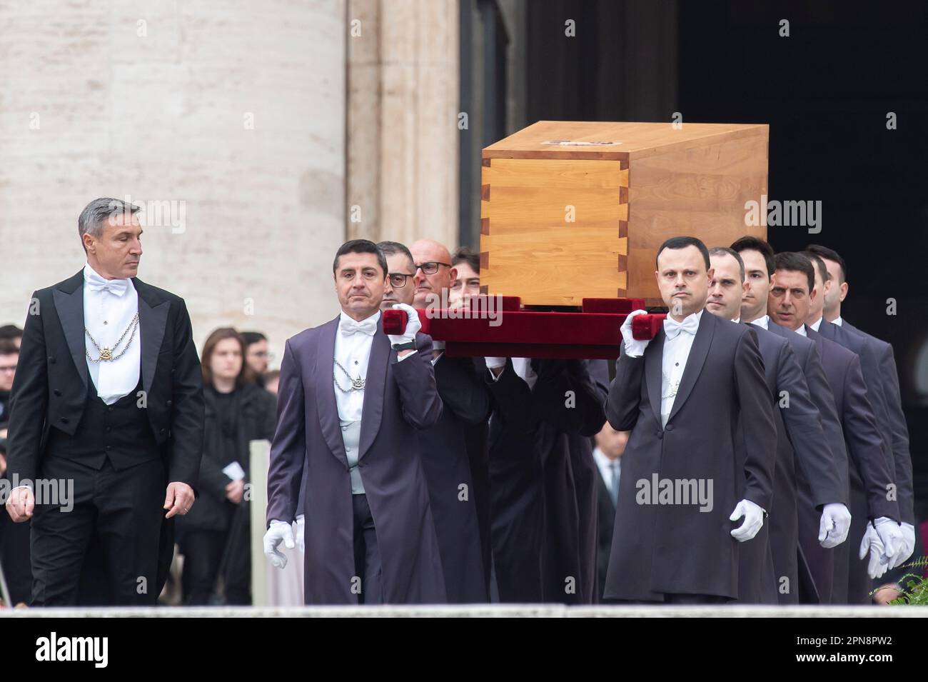 Vatican City, Jan. 05, 2023: Funeral mass of Pope Emeritus Benedict XVI ...