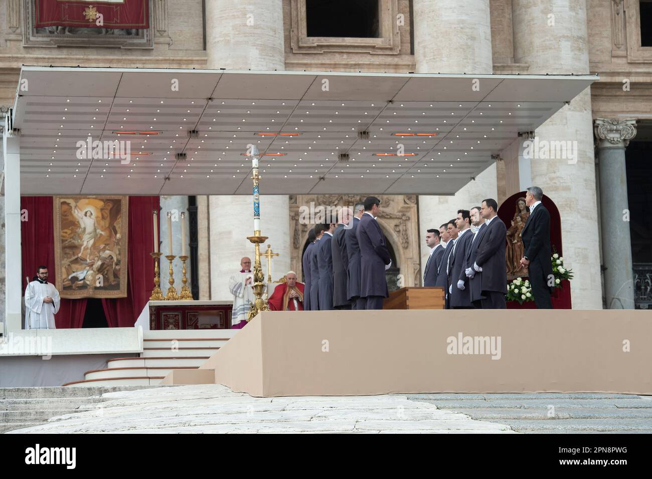 Vatican City, Jan. 05, 2023: Funeral mass of Pope Emeritus Benedict XVI ...