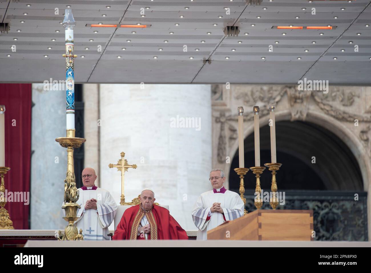 Vatican City, Jan. 05, 2023: Funeral mass of Pope Emeritus Benedict XVI ...