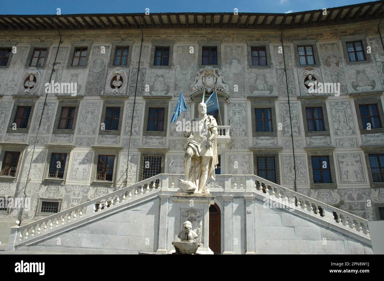 Scuola "Normale superiore di Pisa " opera del Vasari su ordine famiglia Medici di Firenze Stock Photo