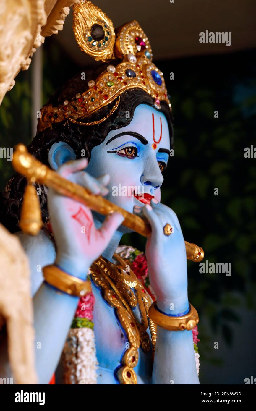 Krishna statue sri krishnan temple hi-res stock photography and images ...