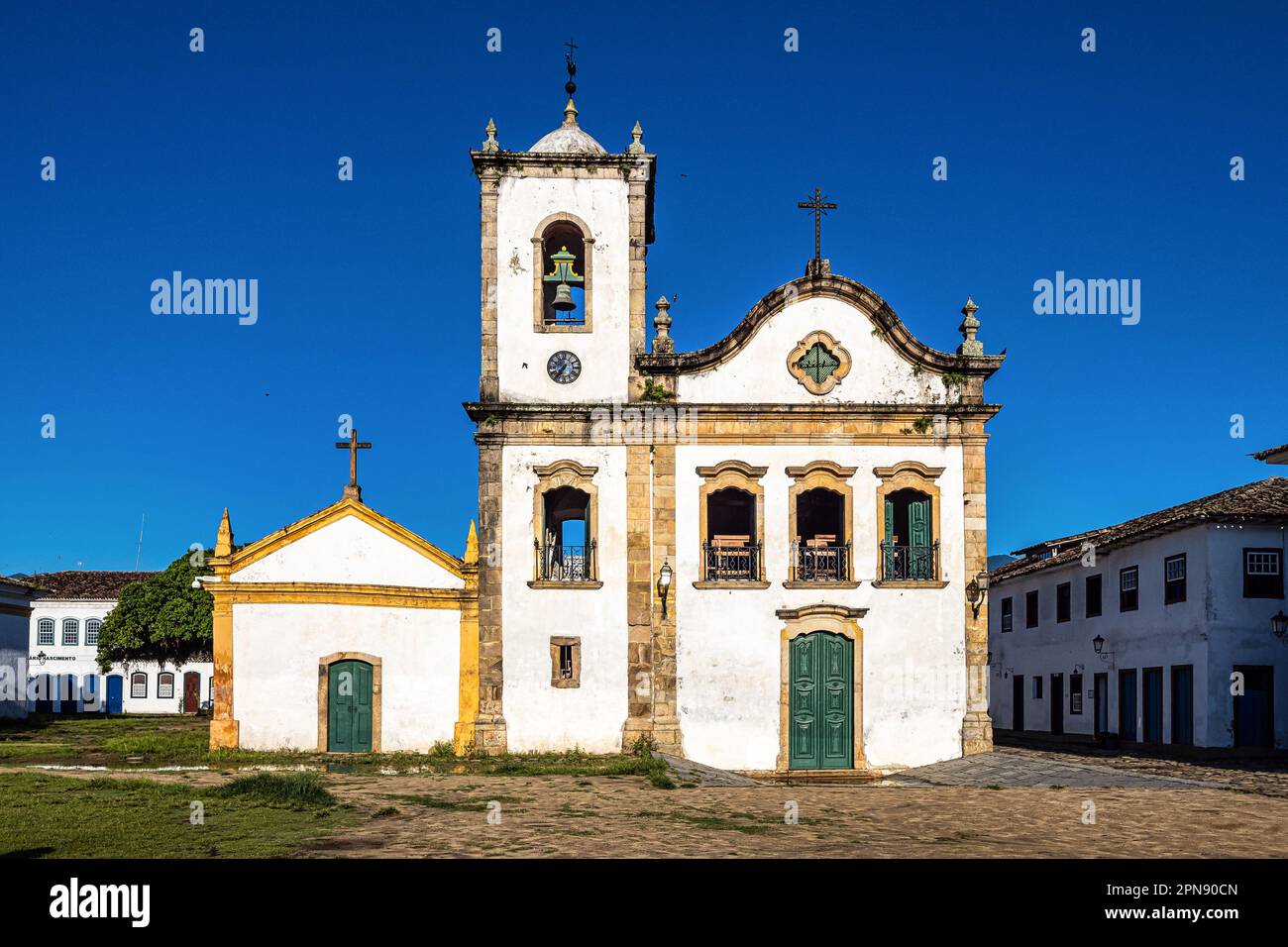 The Jesuit Baroque-Rococo style of the 18th century Church of Santa ...