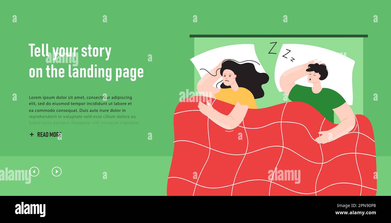 Snoring woman concept Stock Vector Images Alamy