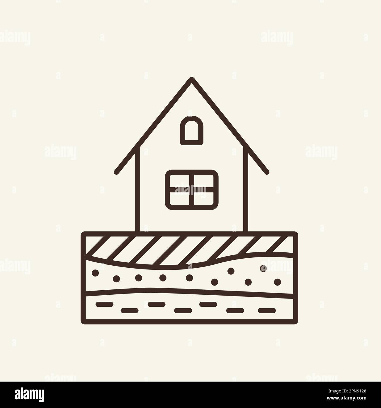 Layout of soil line icon Stock Vector Image & Art - Alamy