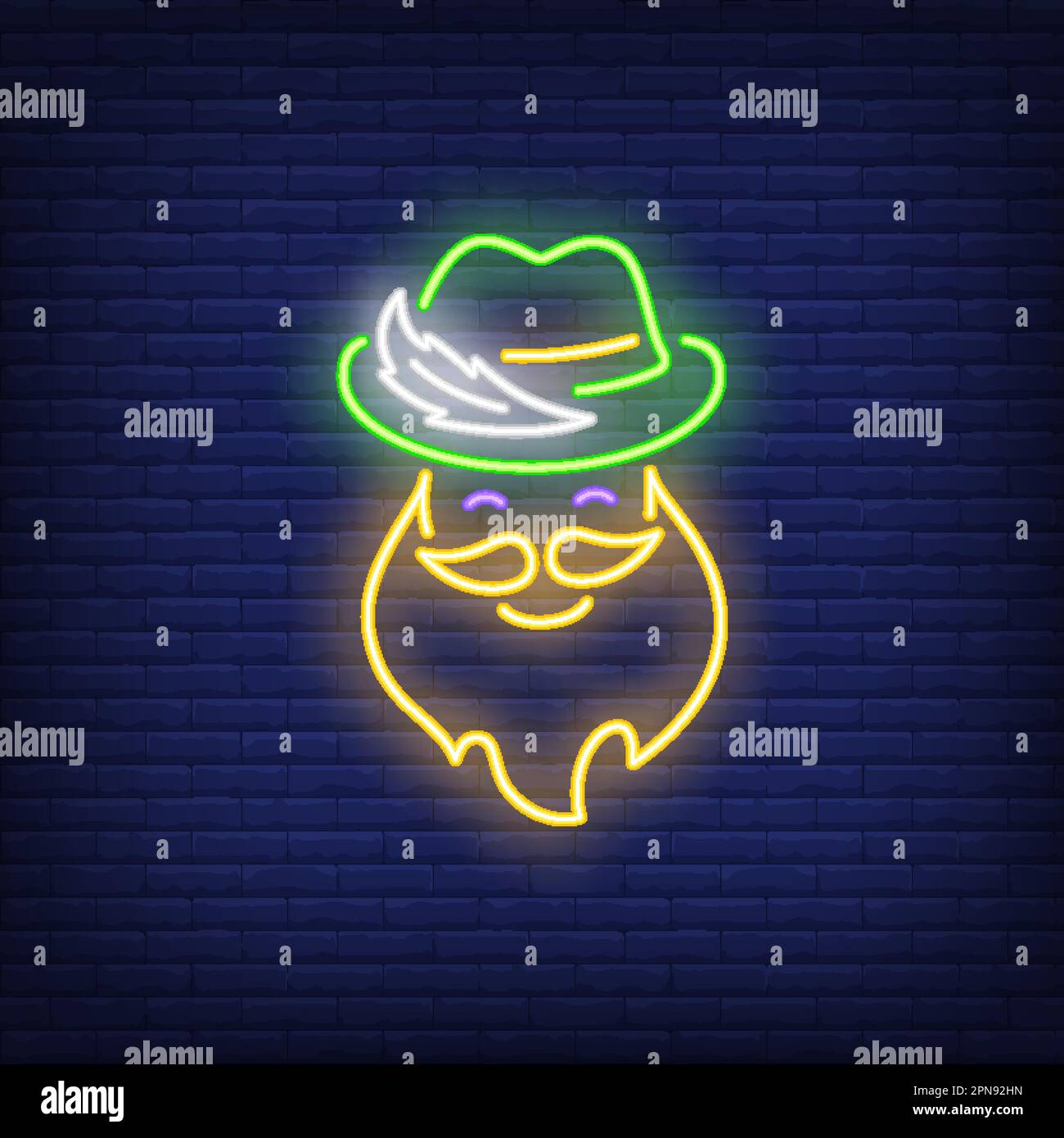 Neon beer sign in Stock Vector Images Alamy