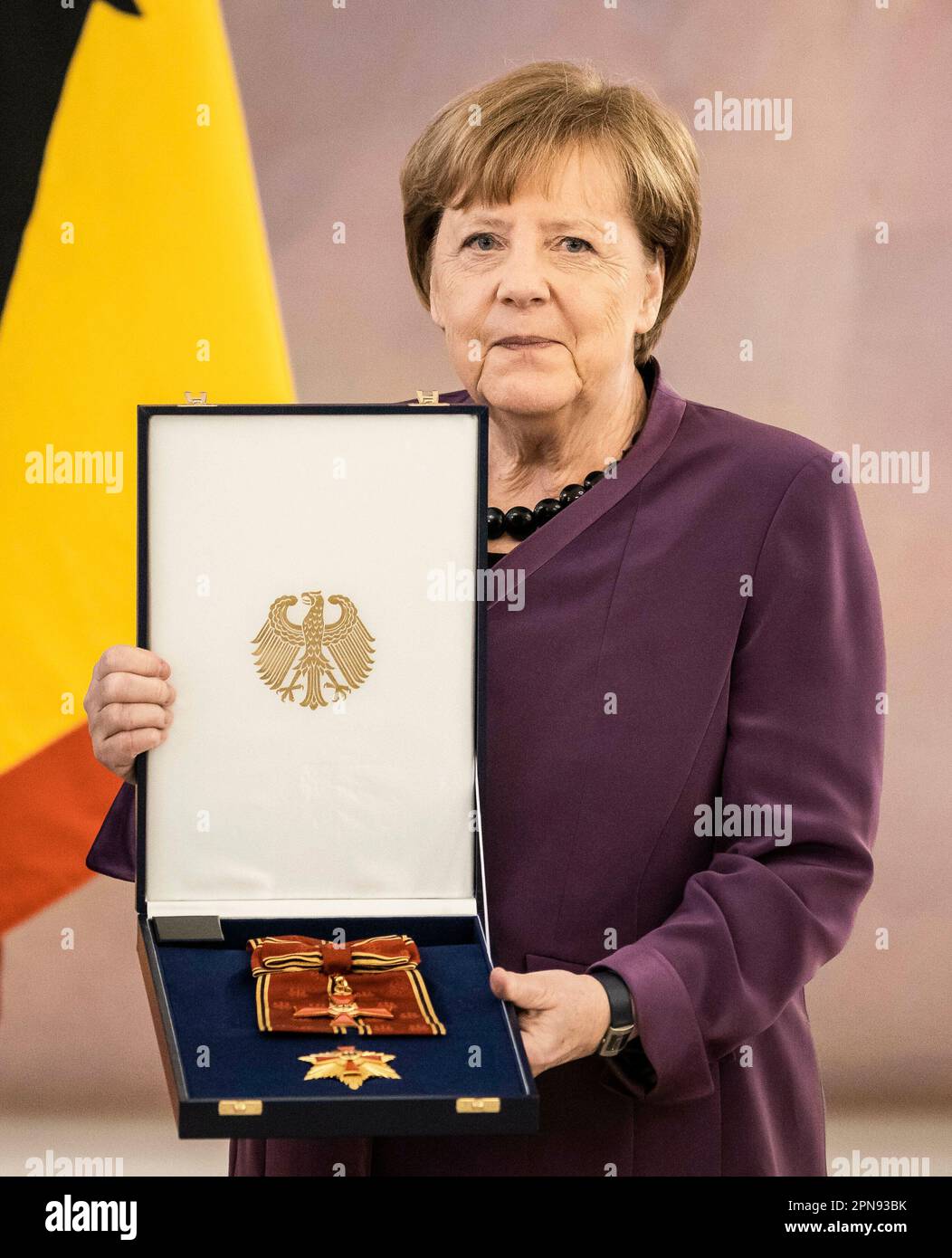 Berlin germany 17th apr 2023 angela merkel former federal