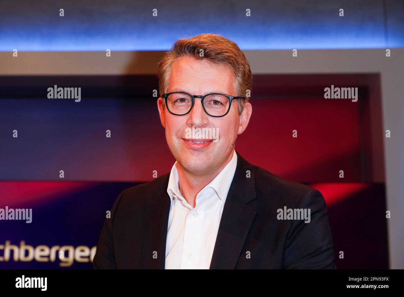 Markus Blume in der ARD-Talkshow 'maischberger' im WDR Studio B. Köln, 15.11.2022 Stock Photo