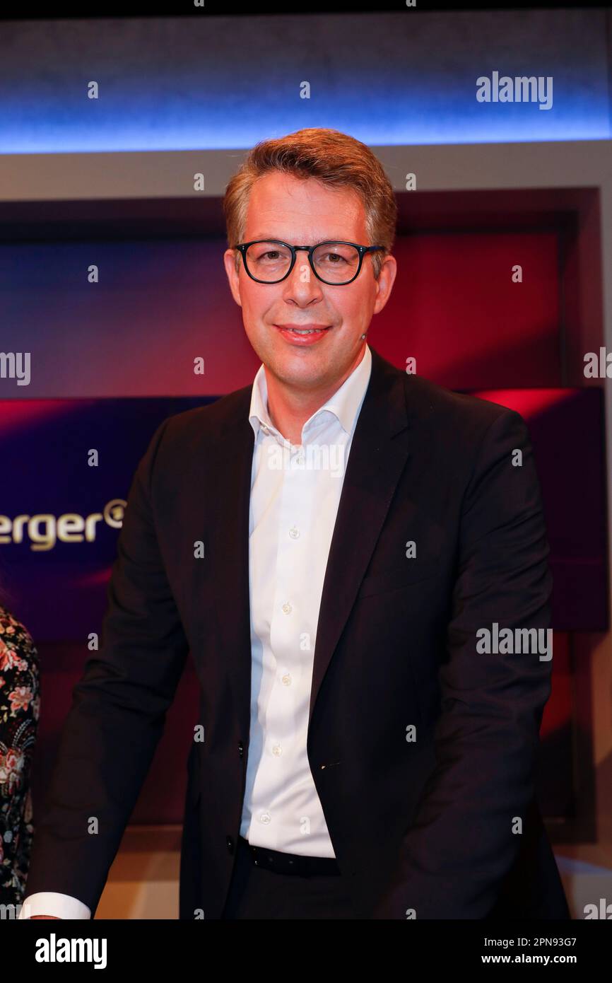 Markus Blume in der ARD-Talkshow 'maischberger' im WDR Studio B. Köln, 15.11.2022 Stock Photo