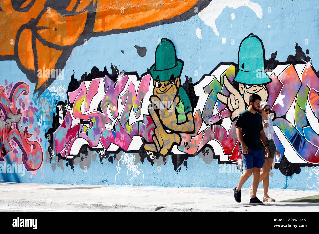 Wynwood Walls Miami graffiti. Wynwood is a neighborhood in Miami well