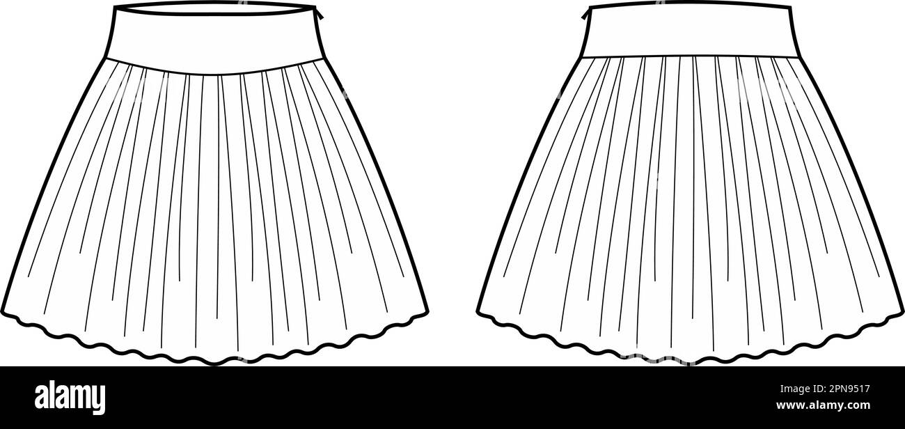 Womens mini skirt. Fashion CAD Stock Vector Image & Art Alamy