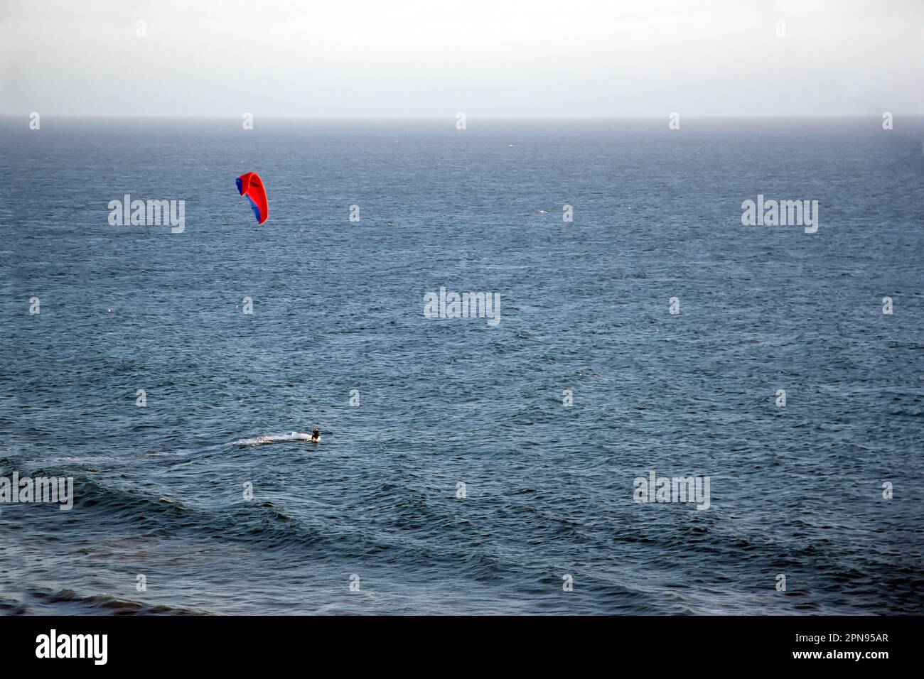 Kite Surfing in Los Angeles, USA Stock Photo Alamy