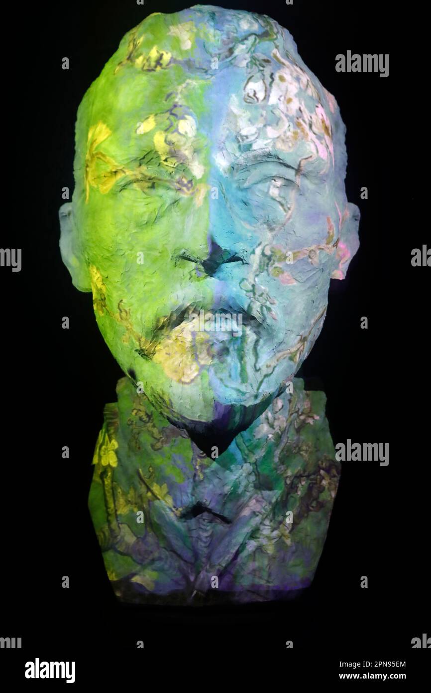 Vincent van Gogh. Scupture. Van Gogh Miami Exhibit The Immersive Experienc. Miami, Florida, USA