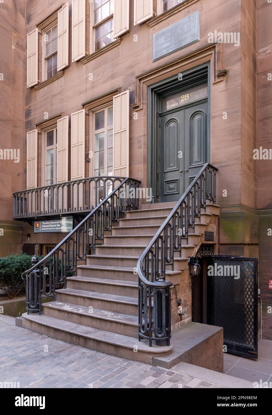 Theodore Roosevelt Birthplace National Historic Site, Ladies' Mile District, New York City Stock Photo