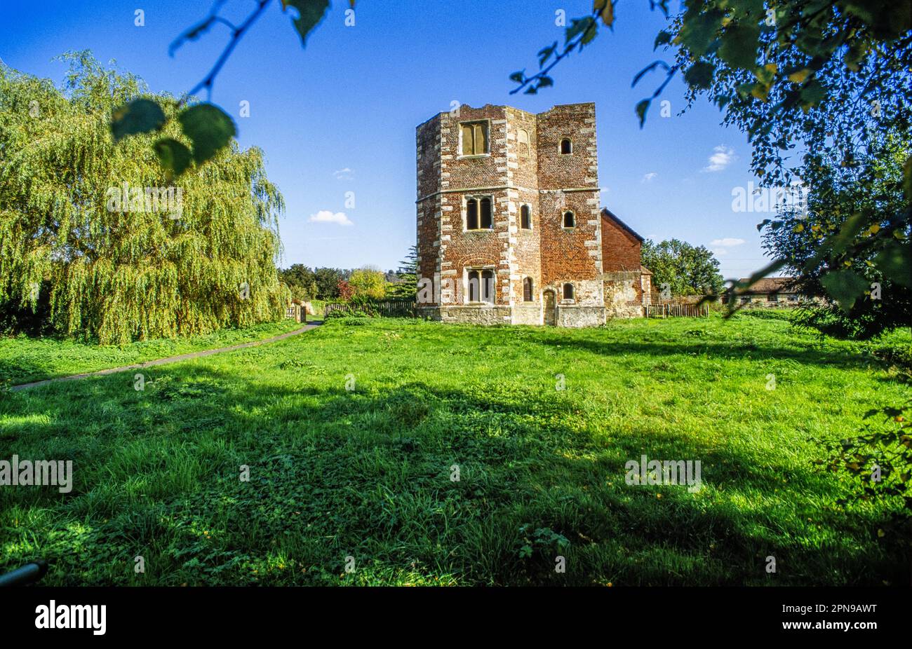 The ruins of the bishops palace at Oxford Kent.ruin Stock Photo