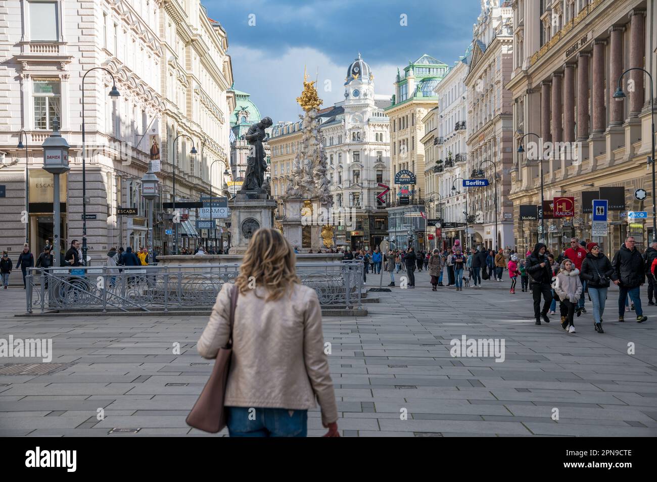 Graben shopping street in Vienna Austria Stock Photo - Alamy