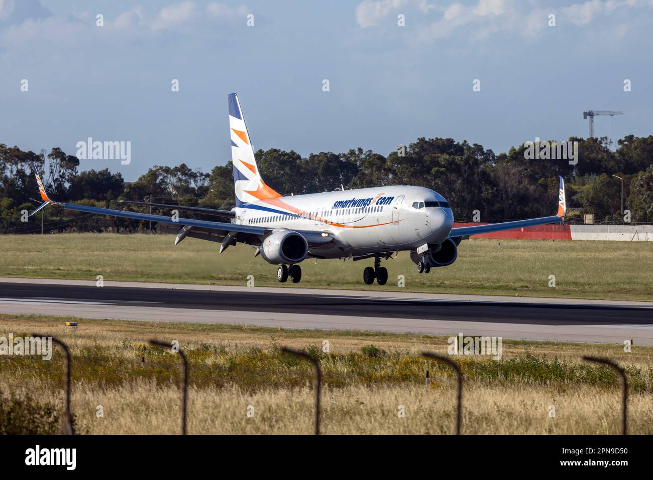 Smart Wings Boeing 73786N (REG OKTVV) operating Air Malt flight KM9911 from Prague Stock