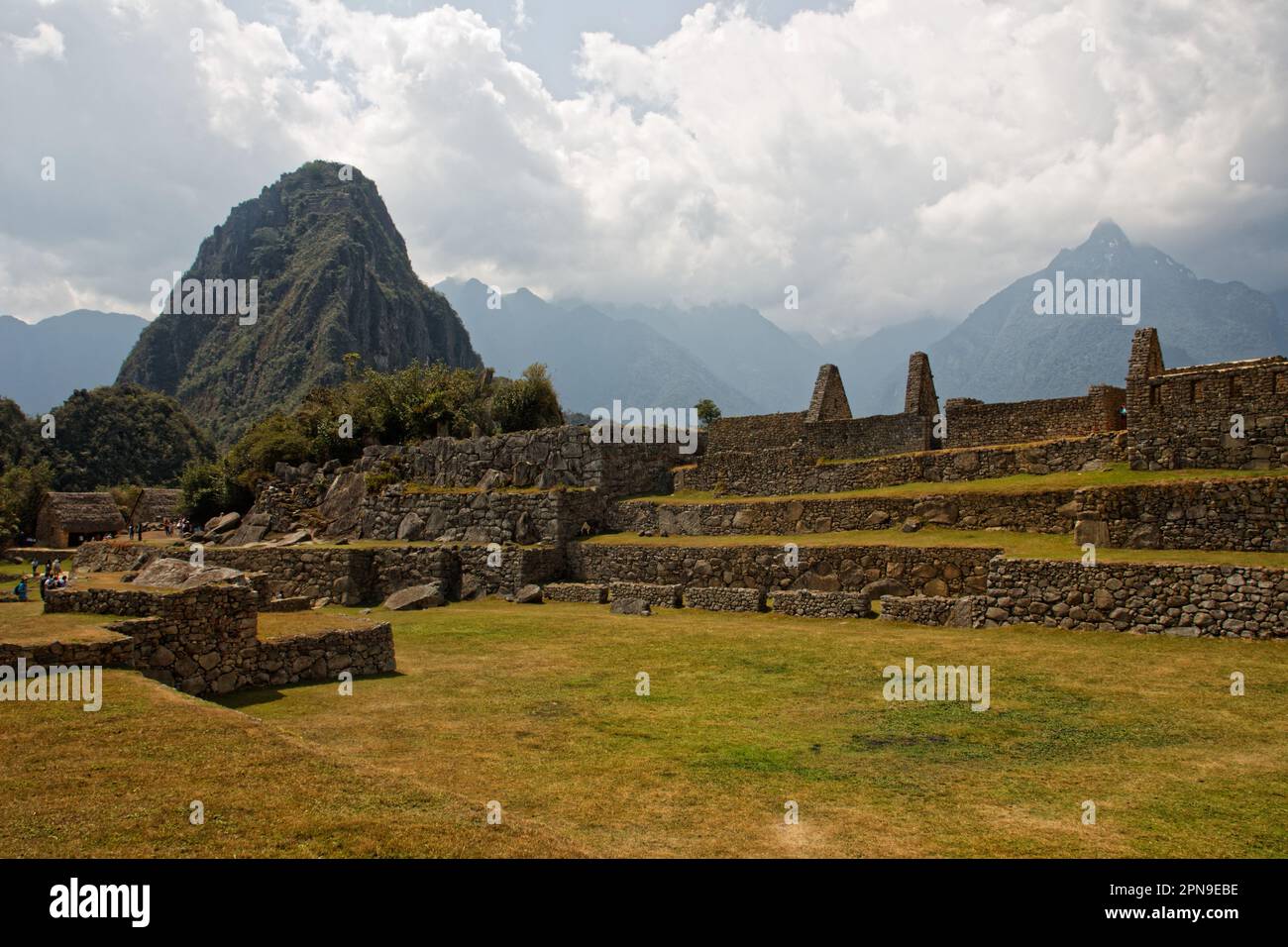 Inside the ruins of Machu Picchu, Cusco Department, Peru Stock Photo