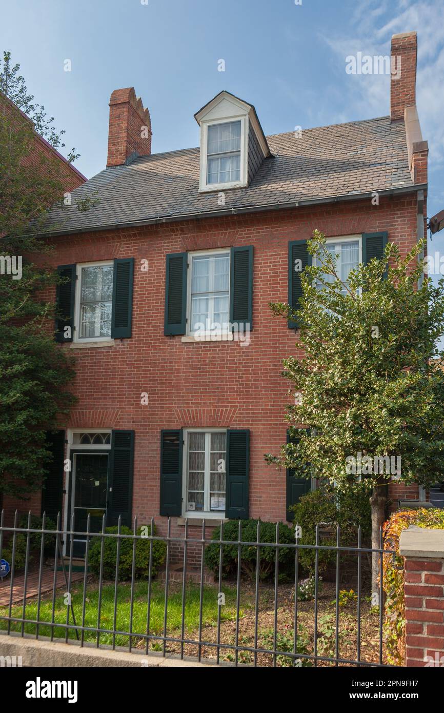 Mother Seton House, Baltimore, Maryland, on National Register of Historic Places Stock Photo